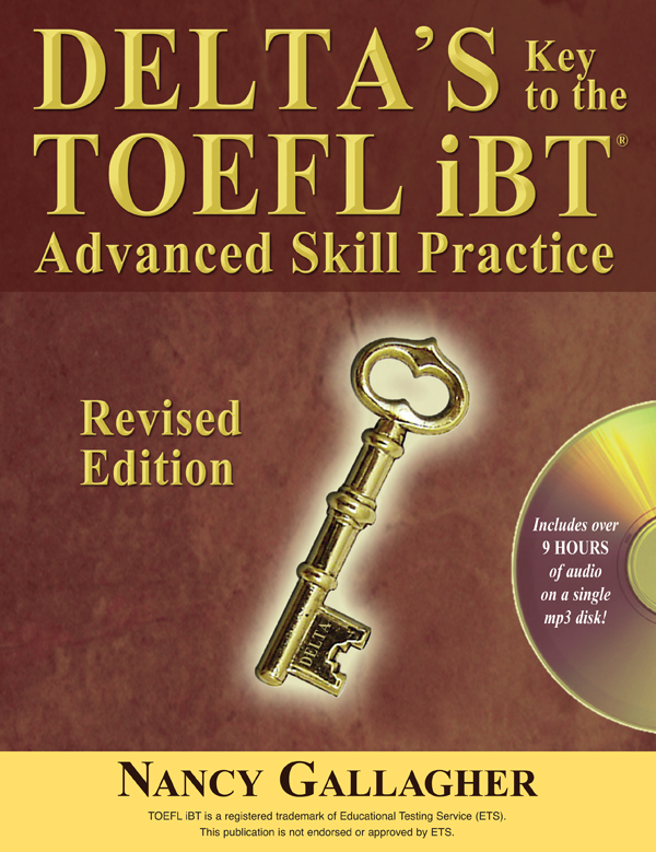 دانلود کتاب Delta's Key to The Next Generation TOEFL ibt - 6 Practice Tests