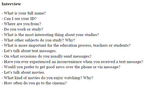 IELTS Exam 2015