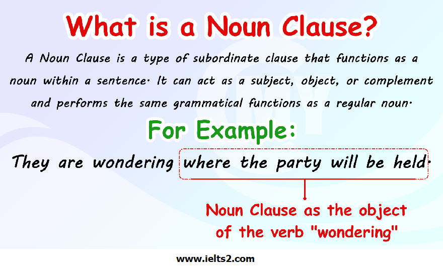 جمله واره اسمی در زبان انگلیسی Noun Clause