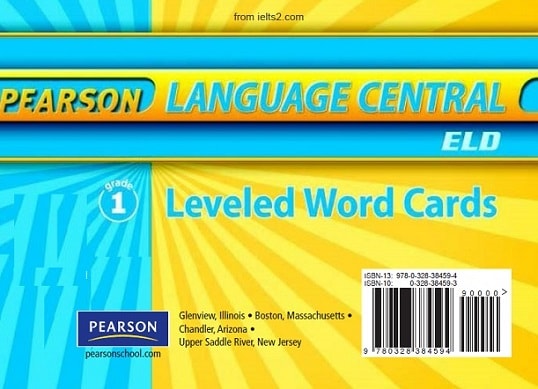 دانلود pdf هر 4 جلد کتاب Leveled Word Cards انتشارات Pearson