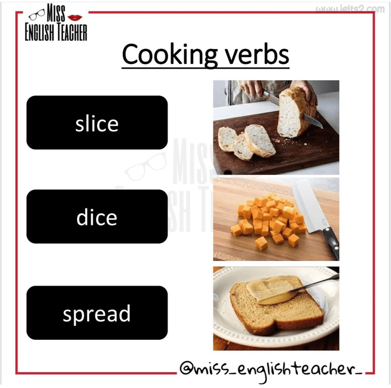 کلمات و اصطلاحات آشپزی انگلیسی