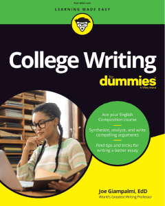 کتاب College Writing for Dummies (کانال تلگرام)