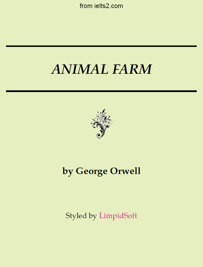 دانلود کتاب Animal Farm به زبان انگلیسی از جورج اورول