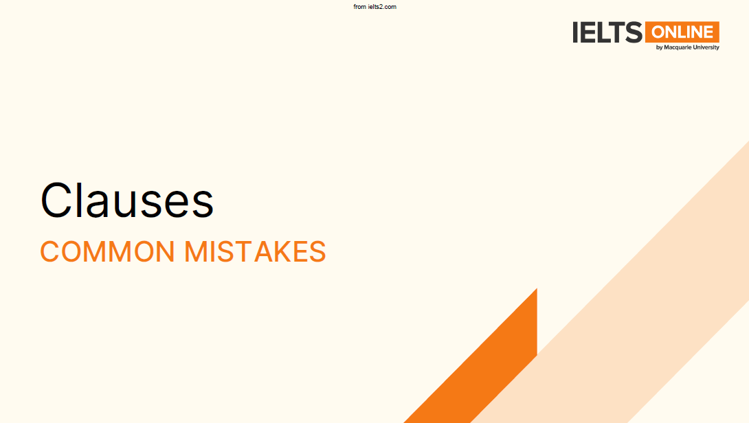 دانلود رایگان pdf جزوه Common Mistakes in Clauses