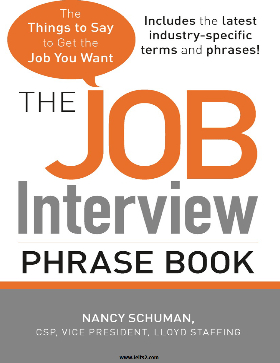 دانلود pdf کتاب The Job Interview Phrase Book نوشته Nancy Schuman 