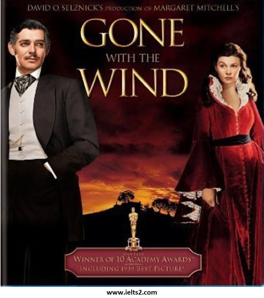 فیلم سینمایی بر باد رفته (Gone with the Wind) زبان اصلی